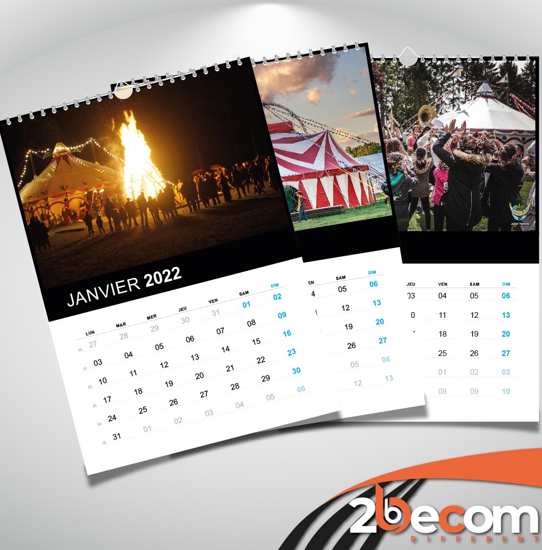 Calendrier — réalisation 2BeCom